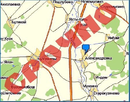 Карта кармаскалинского района республики башкортостан с деревнями