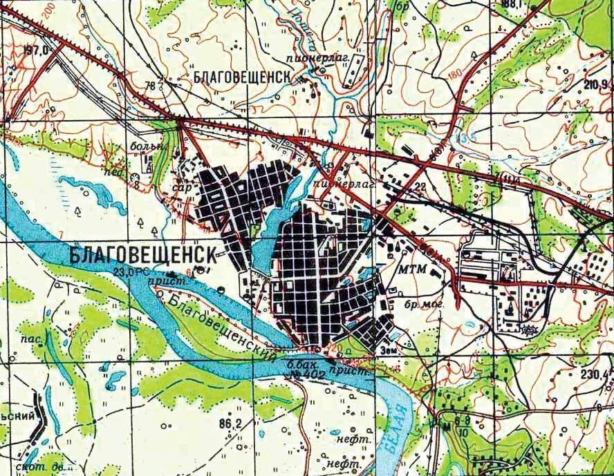 Карта где благовещенск. Геодезическая карта Благовещенск. Благовещенск топографическая карта. Топографическая карта Благовещенска Амурской области. Благовещенск Башкортостан на карте.