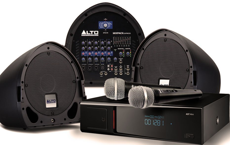 Karaoke home set. Комплект звукоусилительный Alto oex600. Alto Mixpack Express. Профессиональная акустическая система для караоке. Караоке комплект.